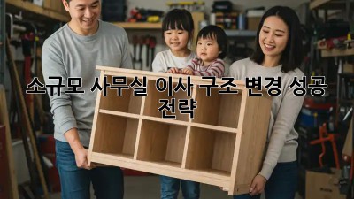 소규모 사무실 이사? 구조 변경 성공 전략!